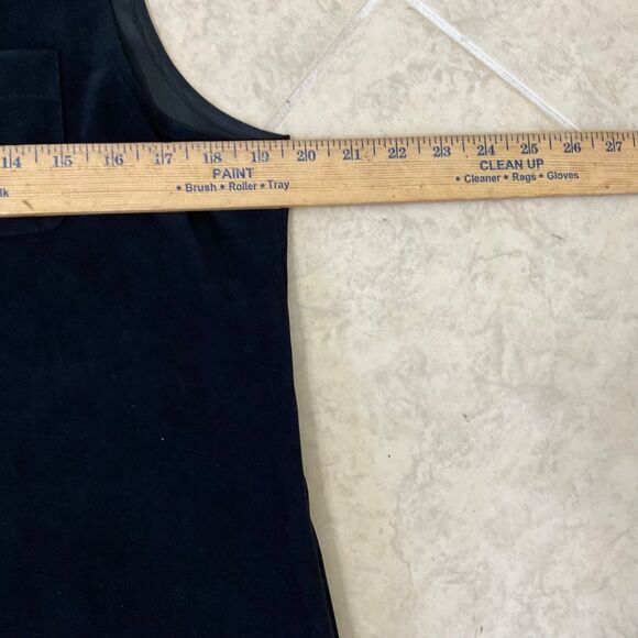 Talbots Petites Vintage Button Front Sleeveless MIDI Shift Dress Sz 12P pockets - Picture 6 of 11